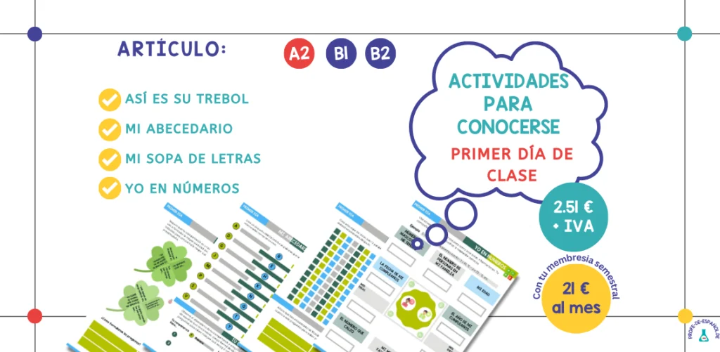 Actividades para el primer día de clase.