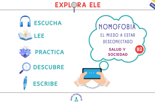 Nomofobia, artículo para aprender español. Lecturas en español