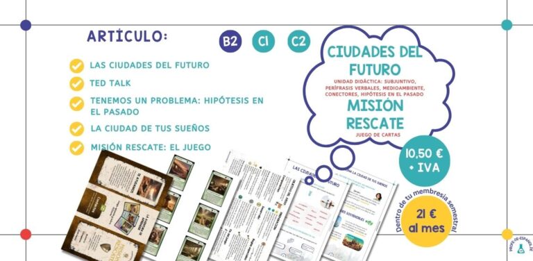 Ciudades del futuro: unidad didáctica para trabajar hipótesis y subjuntivo. Juego de cartas