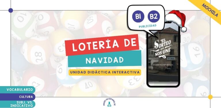 Lotería de Navidad, publicidad en clase de ELE. Profedeele