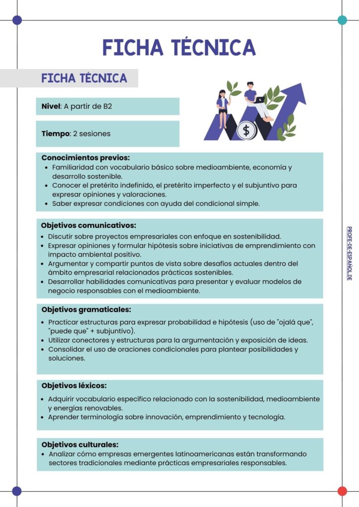 LATINOAMÉRICA: INNOVACIÓN CON PROPÓSITO: Español para fines específicos: negocios, economía y medioambiente_ profes de ele y español.