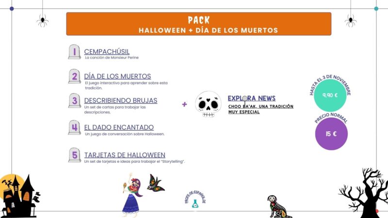 Pack de Halloween y día de los Muertos