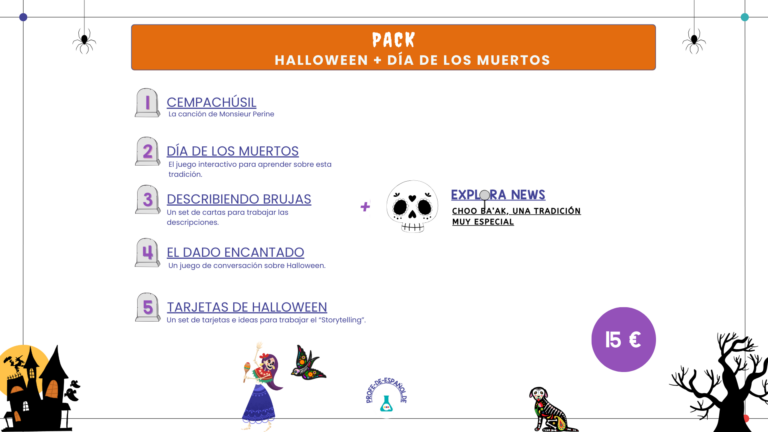 Pack Halloween, día de los muertos.